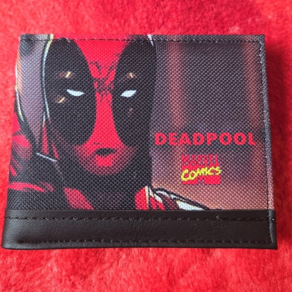 New Deadpool marvel comic anime manga leather wallet